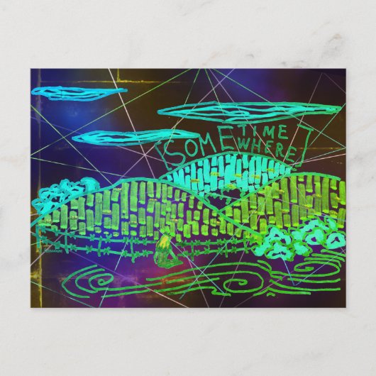 Ergens/soms Briefkaart (Voorkant)