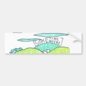 Ergens/soms Bumpersticker (Voorkant)