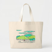 Ergens/soms Grote Tote Bag (Voorkant)