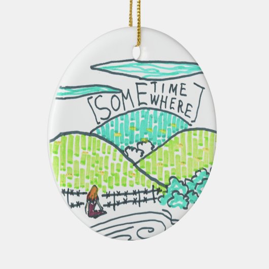 Ergens/soms Keramisch Ornament (Rechts)