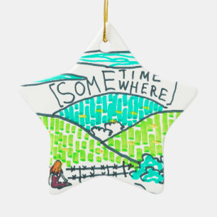 Ergens/soms Keramisch Ornament