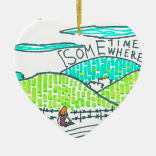 Ergens/soms Keramisch Ornament