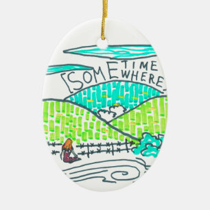 Ergens/soms Keramisch Ornament