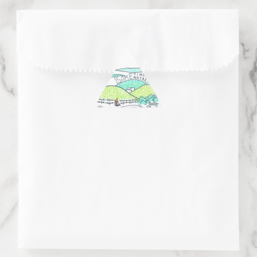 Ergens/soms Sticker (Tas)