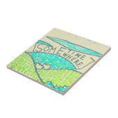 Ergens/soms Tegeltje (Zijkant)