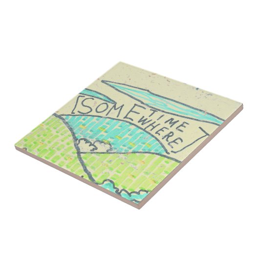 Ergens/soms Tegeltje (Zijkant)