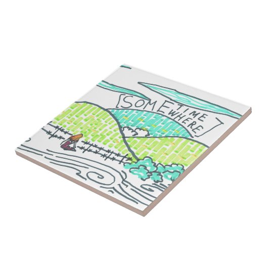 Ergens/soms Tegeltje (Zijkant)