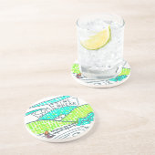 Ergens/soms Zandsteen Onderzetter (Zijkant)