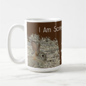 Ergens speciaal team voor werknemers Brown Bunny Koffiemok (Links)