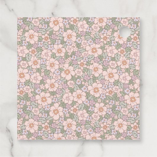 Ergens Sweet Spring Paasmeisjes Dank je wel Bedankjes Labels (Achterkant)