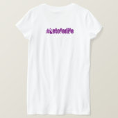 Ergens tussen een snelle en een dikke bom T-shirt (Design achterkant)