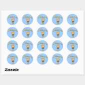 Ergens zoemachtig speciaal ronde sticker (Vel)