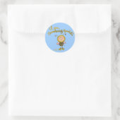 Ergens zoemachtig speciaal ronde sticker (Tas)