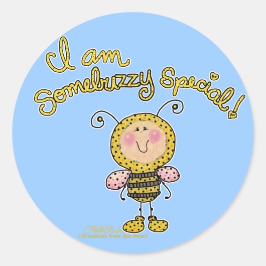 Ergens zoemachtig speciaal ronde sticker (Voorkant)
