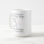 Erger als in vastebreedte grappige gegevens koffiemok (Voorkant links)