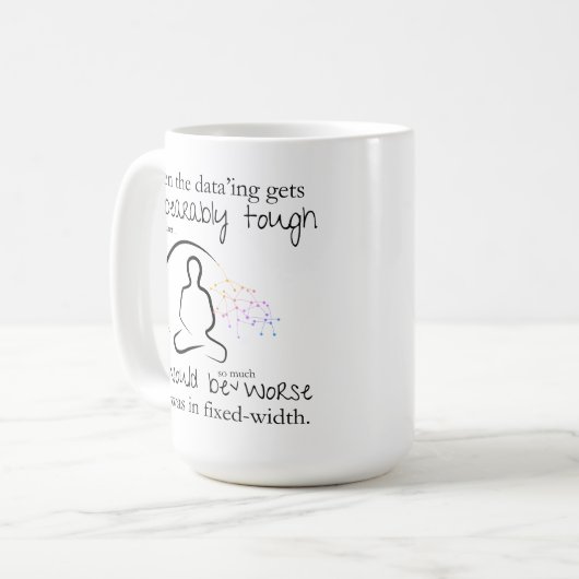 Erger als in vastebreedte grappige gegevens koffiemok (Voorkant links)