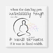 Erger als in vastebreedte grappige gegevens magneet (Voorkant)