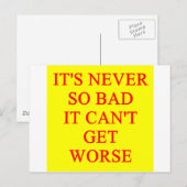 ERGER BRIEFKAART (Voorkant / Achterkant)