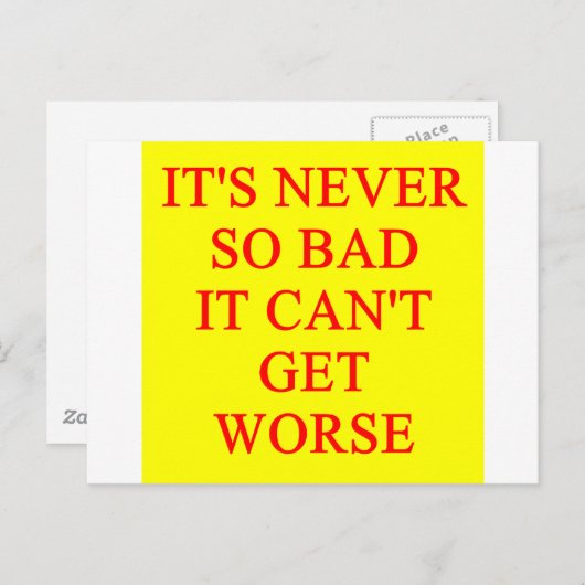 ERGER BRIEFKAART (Voorkant / Achterkant)