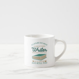 Erger de schrijver niet Auteur Gag Espresso Kop