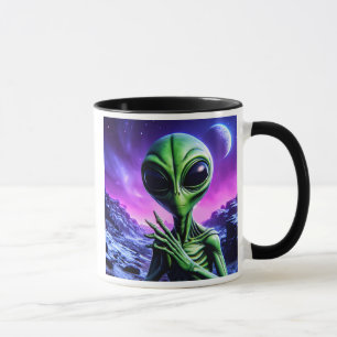 Erger nog, in een kosmische lucht. mok