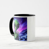 Erger nog, in een kosmische lucht. mok (Voorkant links)