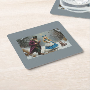 Erger Voor Draag papieren vierkante grijze drinkon Kartonnen Onderzetters