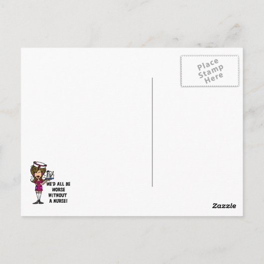 Erger zonder verpleegster briefkaart (Achterkant)