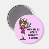 Erger zonder verpleegster magneet (Voorkant / Achterkant)