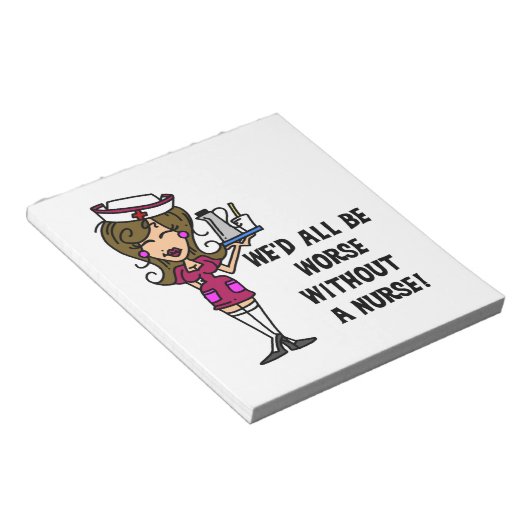 Erger zonder verpleegster notitieblok (Schuin)