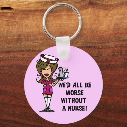 Erger zonder verpleegster sleutelhanger (Voorkant)