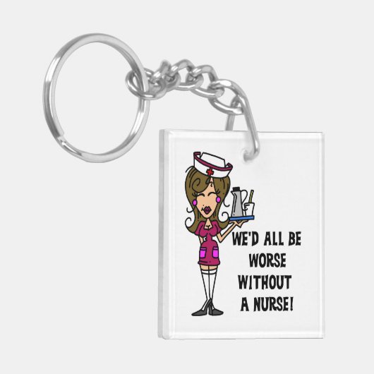 Erger zonder verpleegster sleutelhanger (Voorkant Links)