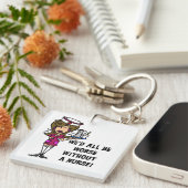 Erger zonder verpleegster sleutelhanger (Voorkant Rechts)