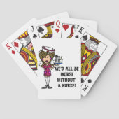 Erger zonder verpleegster speelkaarten (Achterkant)