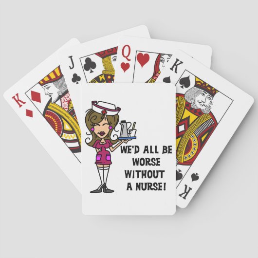 Erger zonder verpleegster speelkaarten (Achterkant)