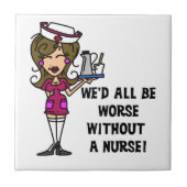 Erger zonder verpleegster tegeltje (Voorkant)