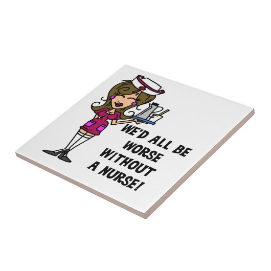 Erger zonder verpleegster tegeltje (Zijkant)