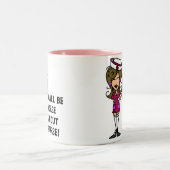 Erger zonder verpleegster tweekleurige koffiemok (Center)