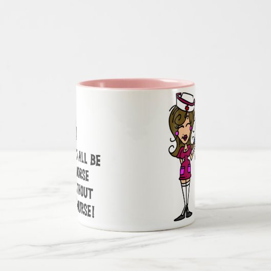 Erger zonder verpleegster tweekleurige koffiemok (Center)