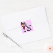 Erger zonder verpleegster vierkante sticker (Envelop)