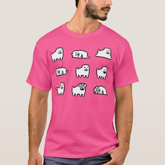 Ergerlijke Hond Undertale Hq T-shirt (Voorkant)