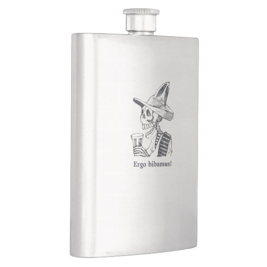 Ergo bibamus calavera-kolf flacon (Rechts)