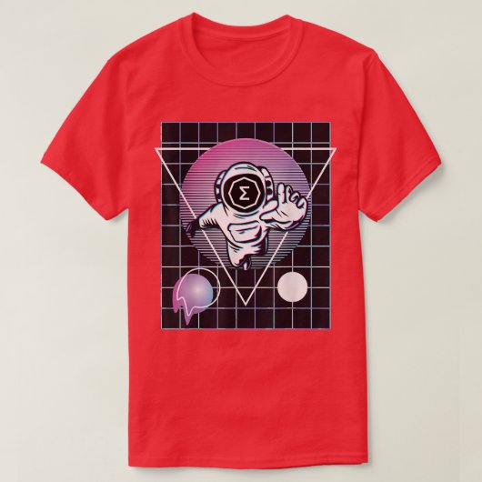 Ergo Crypto Astronaut Buitenruimte T-shirt (Design voorkant)
