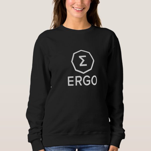 Ergo Crypto (Erg) [Algo Cryptocurrency Art] Trui (Voorkant)