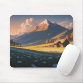Ergonomic Mountain Landscape Mouse Pad with Wrist  Muismat (Met muis)