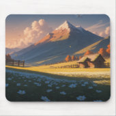Ergonomic Mountain Landscape Mouse Pad with Wrist  Muismat (Voorkant)