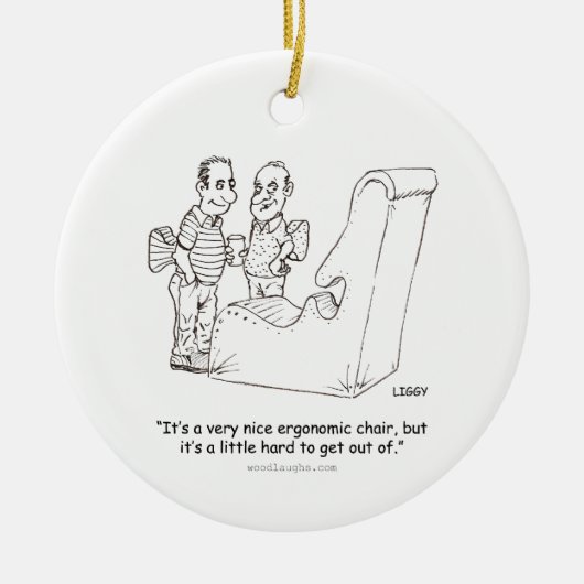 Ergonomische stoelenversiering (rond, ovaal, vierk keramisch ornament (Voorkant)