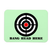 Ergonomische stressrust: Bang Head, hier Magneet (Horizontaal)