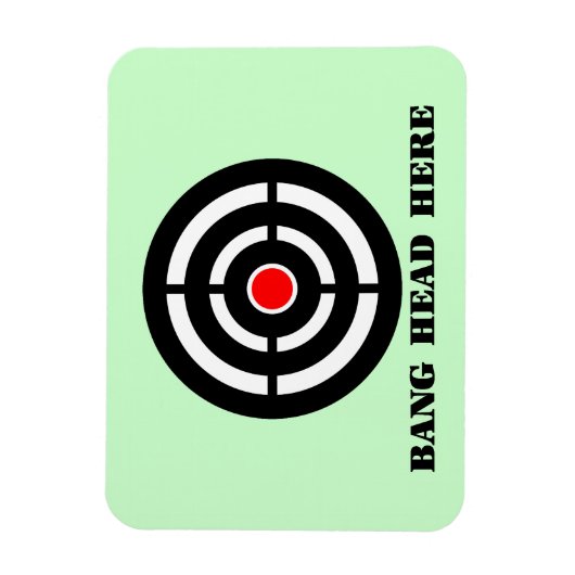 Ergonomische stressrust: Bang Head, hier Magneet (Verticaal)