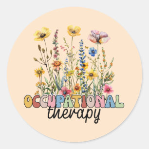 Ergotherapeut COTA Fysiotherapeut Ronde Sticker